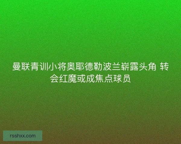 曼联青训小将奥耶德勒波兰崭露头角 转会红魔或成焦点球员